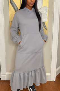 Comfy Chic Hooded Dress