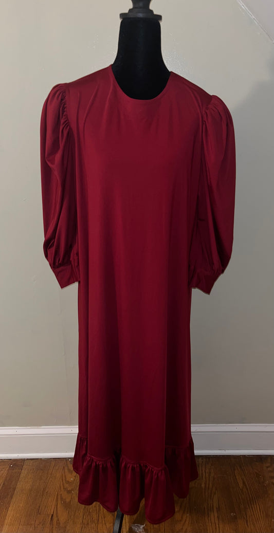 Maroon Abaya
