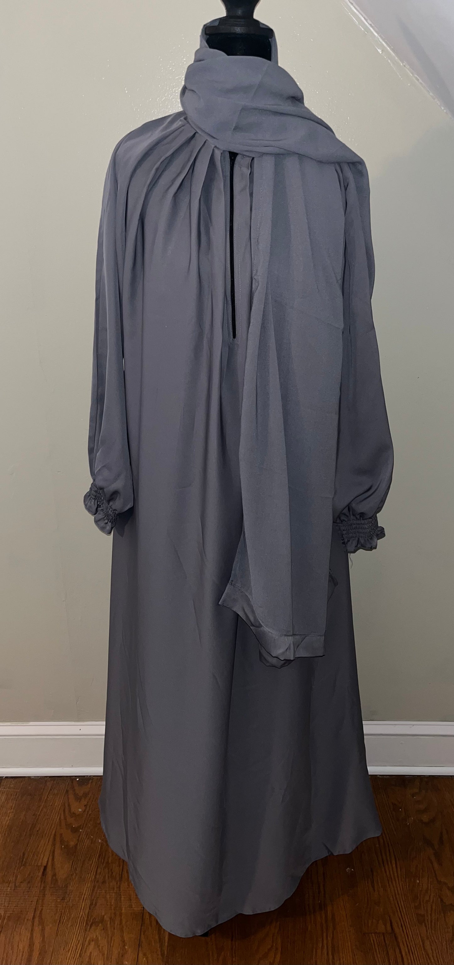 Gray Abaya with Hijab